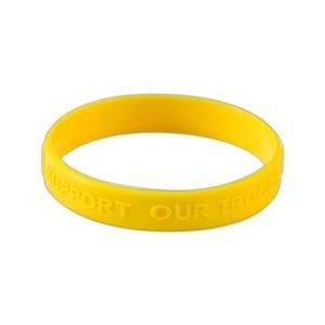 “Support Our Troops” Yellow Rubberband Bracelet